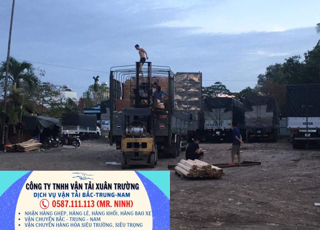 Xe tải vận chuyển hàng từ TP.HCM đến Thái Bình